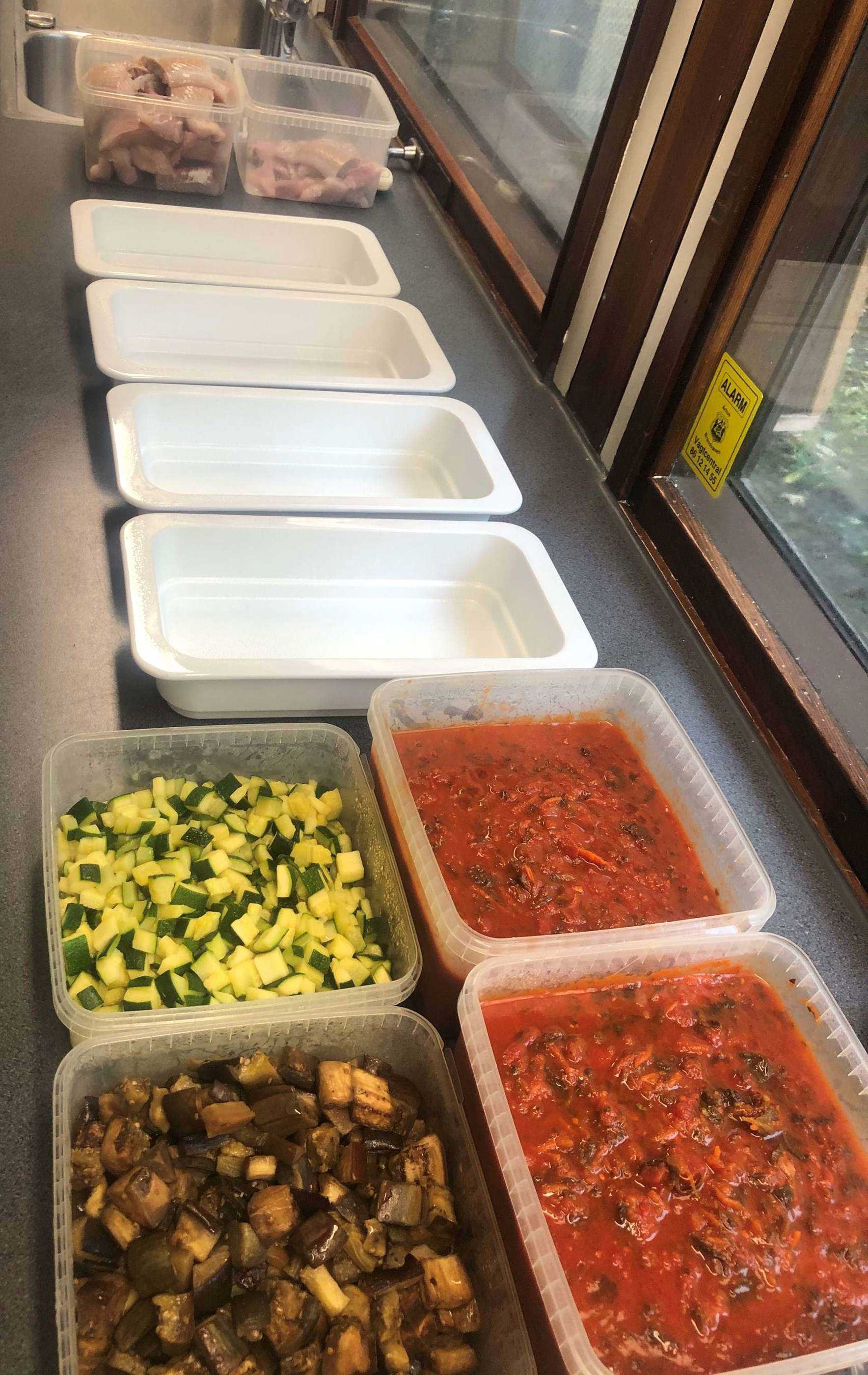 Klar til at gå i gang med retten med mørksej