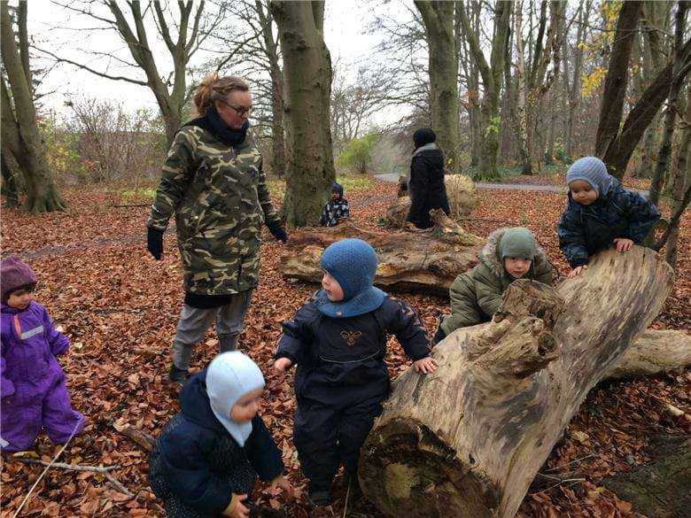 Vuggestuen ligger lige ved Botanisk Have - så her tager vi på mange ture