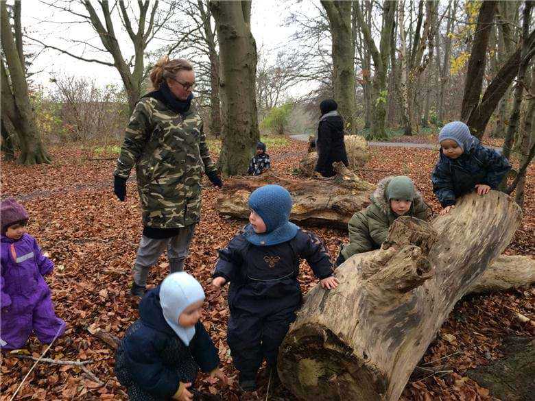 Vuggestuen ligger lige ved Botanisk Have - så her tager vi på mange ture